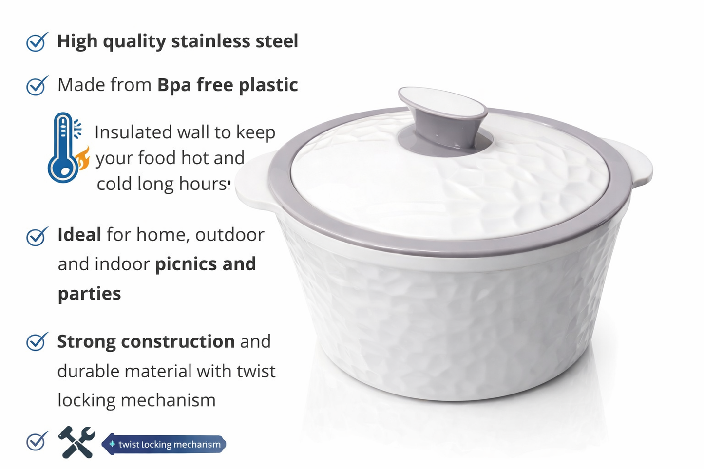 Economy Insulated Casserole – Durable & Everyday Use